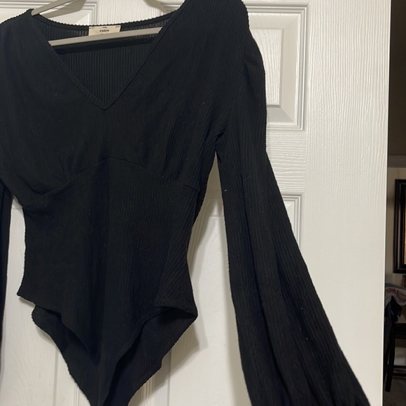 Long Sleeve black sweater body suit - Picture 2 of 2